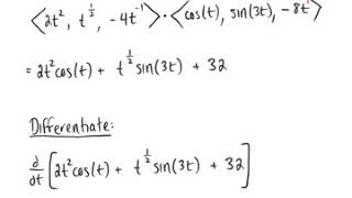 Derivatives of Vector-Valued Functions (Example 3)