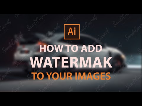 How to add watermark to your images in illustrator? | Tutorial | SaadiCarnot