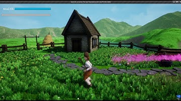 UE4 test of animation and magic vfx particles