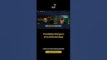 The hidden dangers of an AI coded app #ai #vibecoding #vibecoder #claude #openai #cursor #fyi
