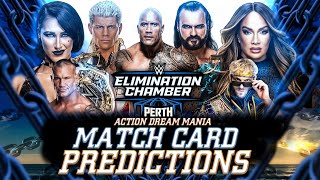 WWE Elimination Chamber: Perth 2024 Match Card Predictions | Perth, Australia | Action Dream Mania