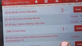 B2287 Lin communication master / B2289 key collection / B2785 communication malfunction //how to fix