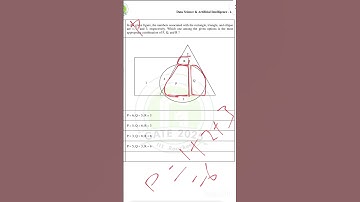 GATE DA 2025 Q.No - 4 Solved | Data Science & Artificial Intelligence | #gate #datascience #shorts
