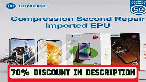 A must-have product! SUNSHINE 50PCS SS-057EK, SS-057RK EPU Hydrogel Film Anti-stress Instant Repai