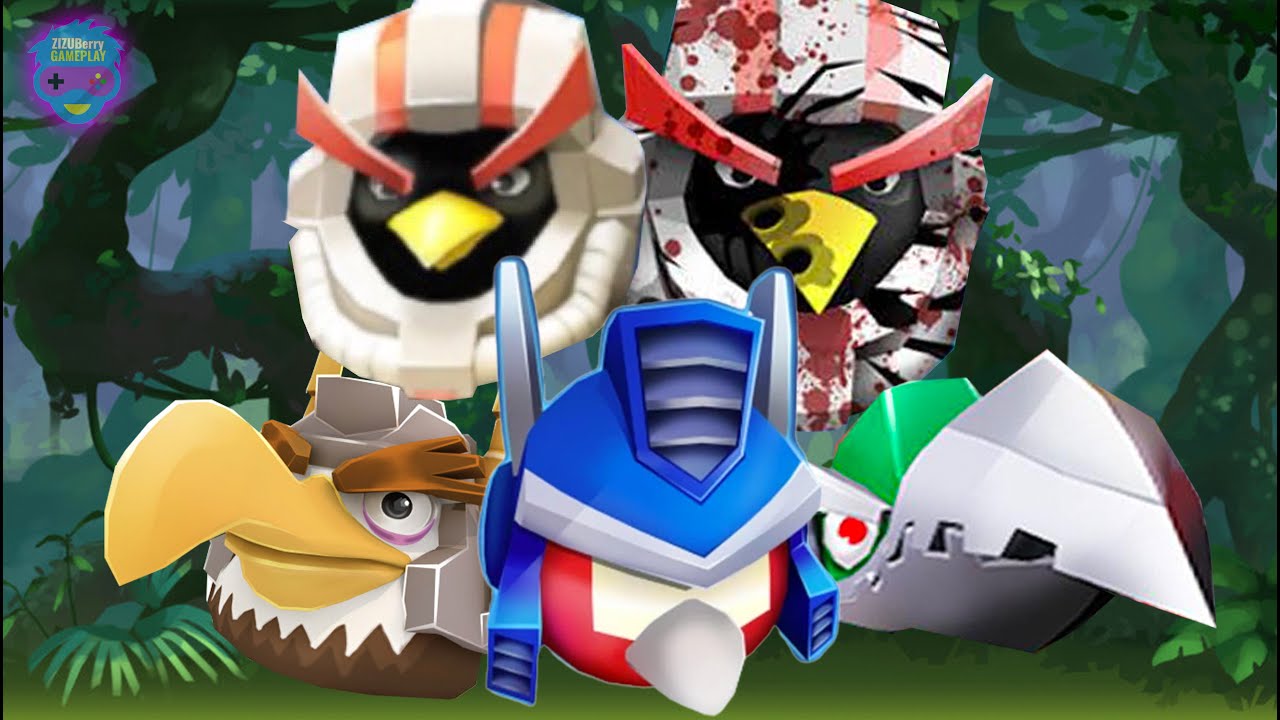 Angry Birds Transformers - All GIANT BIRDS unlocked - Full Gameplay