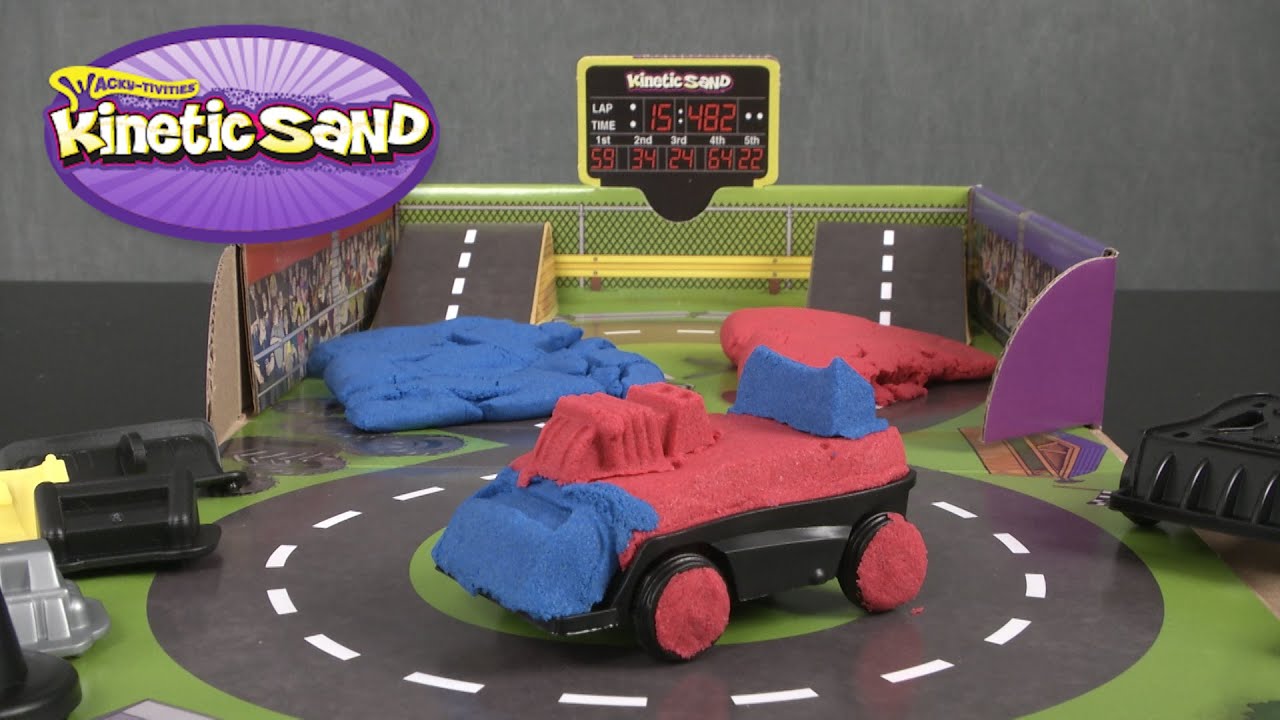 Kinetic Sand Build Crash 'Em Cars 