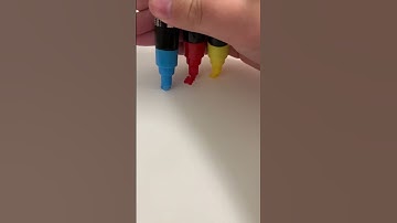 Drawing, but with my 3 Amazing Posca markers! 🤤Very Satisfying! 🤤 #shorts #viral #asmr #satisfying