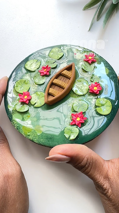 Download lagu 🪷Lotus/Lilly pond Fridge Magnet #shorts # jennahandcrafts #jennaclays #airdryclay