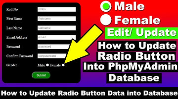 How to Edit and Update Radio Button Value in PhpMyAdmin Mysql Database in Hindi, Cyber Warriors