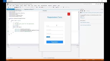 How to Make Simple Registration Form With Validation in CSharp Visual Studio 2012 Step by Step