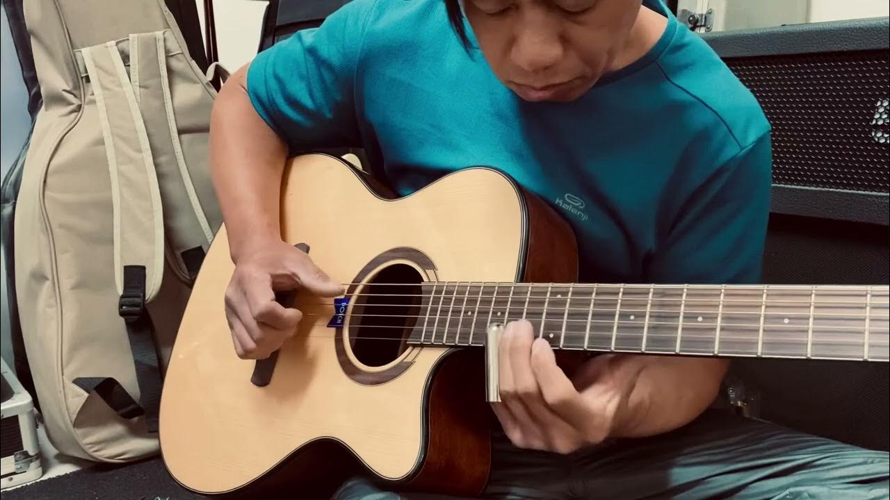 Slide guitar. Justin Johnson laidback country blues cover