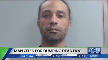 Animal Care and Control cite suspect for throwing dead dog in dumpster