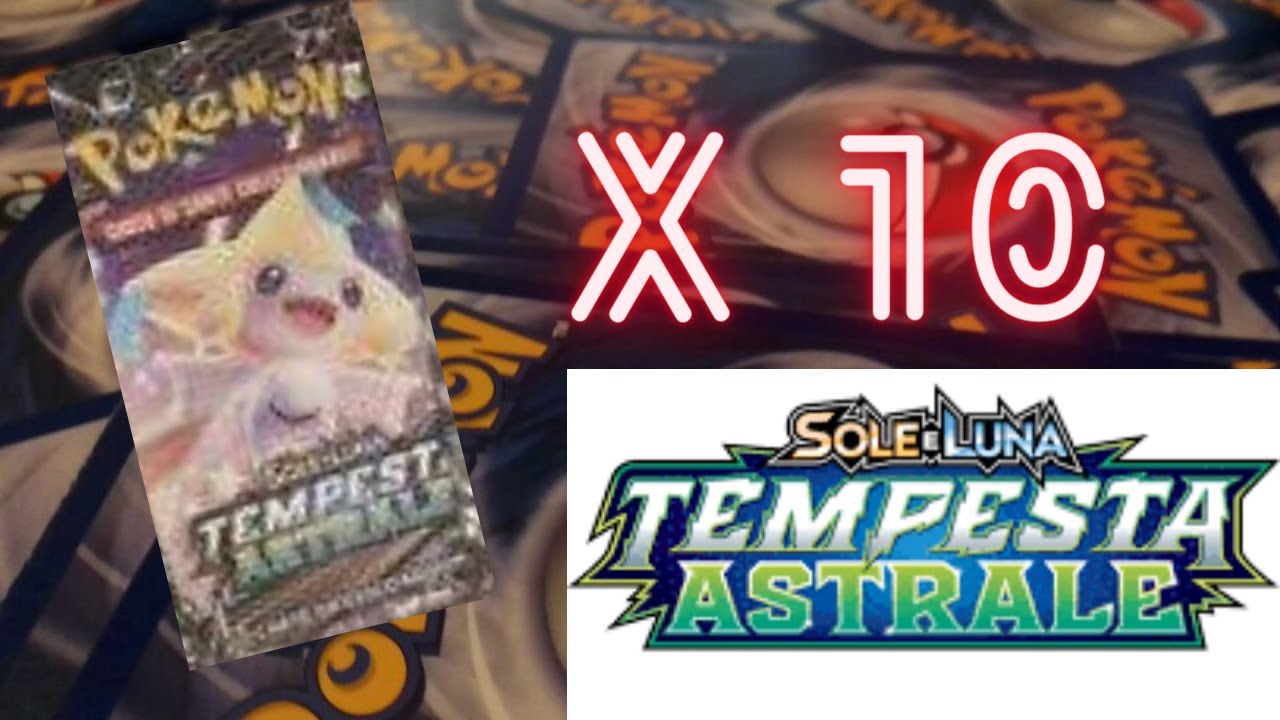 APRO 10 BUSTE DI POKEMON TEMPESTA ASTRALE E TROVO UNA ULTRARARA - YouTube