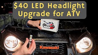 Celebrity $40 LED Headlight Upgrade for ATV | Brute Force 300/650 / CREE LEDs Net Worth