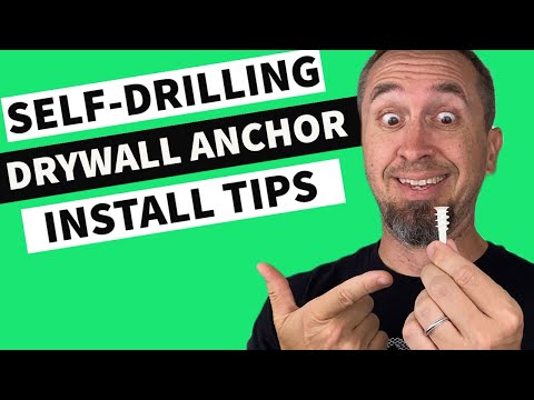 Self Drilling Drywall Anchor Installation to Hang Heavy Items