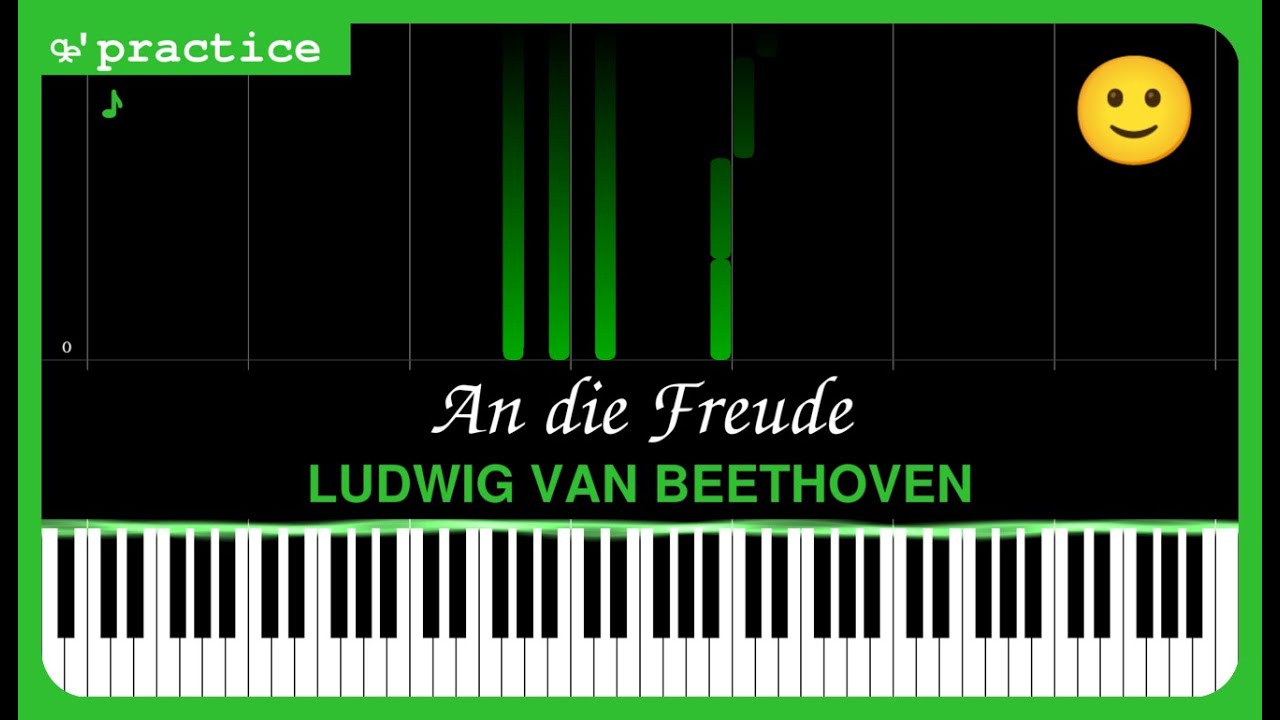 An die Freude 🙂 LUDWIG VAN BEETHOVEN #practice #concept #piano #melody