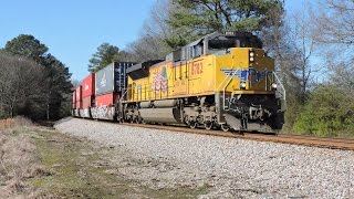 HD: UP 8782 leads NS Train 22G in Eastaboga, AL