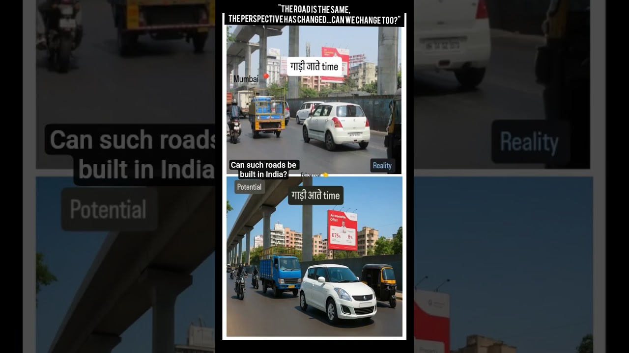 "The road is the same, the perspective has changed... can we change too?"