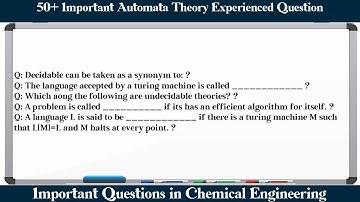 MCQ Questions Automata Theory Experienced with Answers