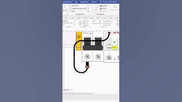 Визуализация электрощита в программе Microsoft Visio.