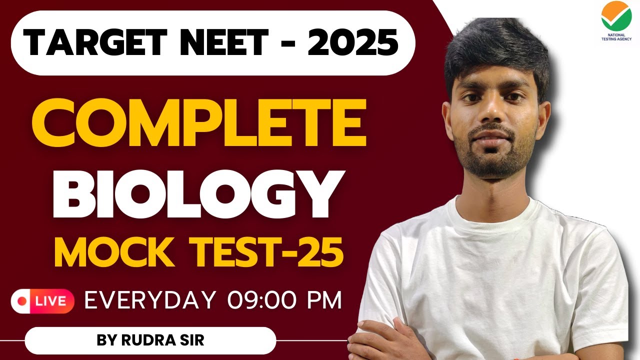 NEET 2025 | NEET Biology 100 MCQ Most Expected Questions | NEET Biology ...