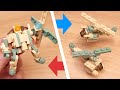LEGO brick transformers mech MOC tutorial - Helicopter Combiner - Dual Chopper