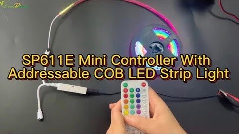 SP611E Mini controller with addressable COB led strip light