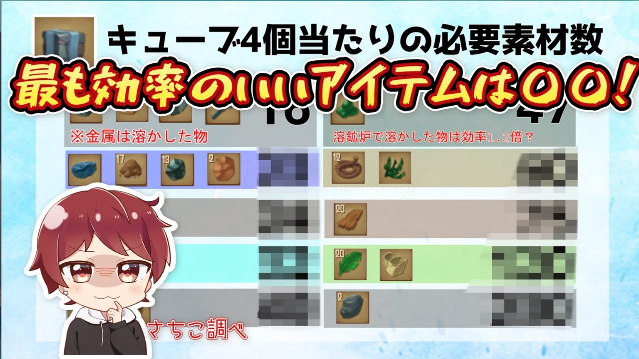 スクラップキューブ Raft] Scrap Cube Exchange Efficiency Summary [Part 134] - YouTube