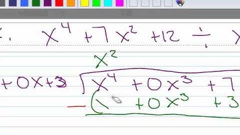 4.3 Polynomial Division with missing terms
