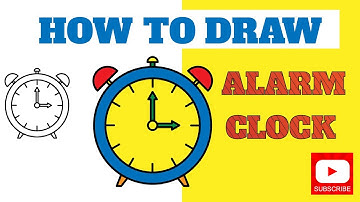 How to Draw An Alarm Clock | Drawing Tutorial | Step-by-Step for Beginners