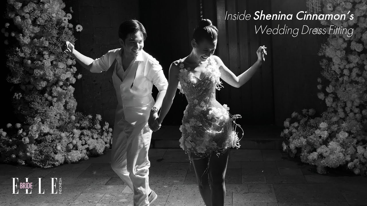 Shenina Cinnamon Fitting Gaun Pernikahan (After Party) bersama Yogie Pertama - ELLE Bride Indonesia
