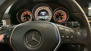 Mercedes E class 2014 Tyre pressure reset