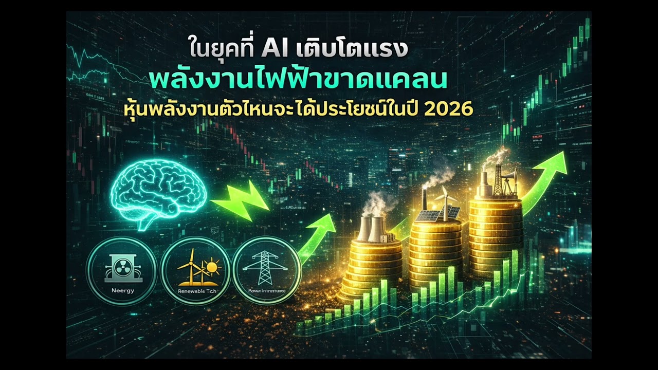 หุ้นพลังงานที่จะได้ประโยชน์จากการเติบโตในยุค AI