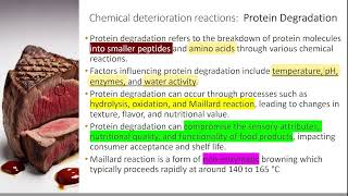 Water Activity and Chemical Deterioration of Food