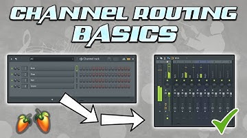 Routing channels to the mixer | FL Studio Tips Tutorial