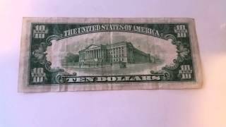 1934 Series A $10 Bill