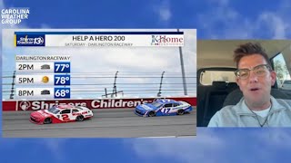 Darlington NASCAR race weekend forecast