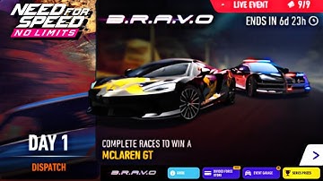 Day 1 - McLaren GT (Dispatch) | NFS No Limits