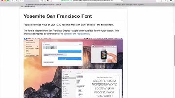 Change OS X Yosemite Font to OS X El Capitan Font