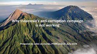 Why Indonesia's anti-corruption campaign is not working