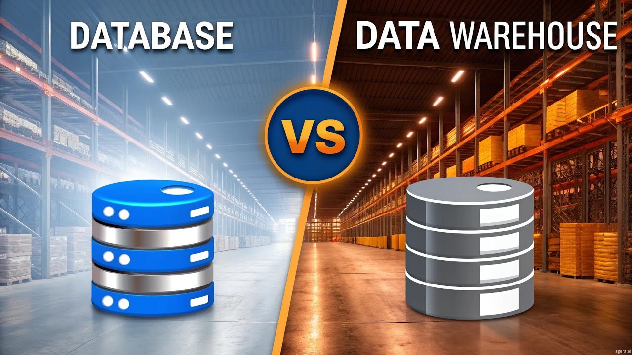 📊 Database vs Data Warehouse | Key Differences Explained - YouTube