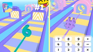 Math Race 3D - New Release - Hyper Hybrid Casual - Gameplay Walkthrough (iOS & Android) screenshot 2