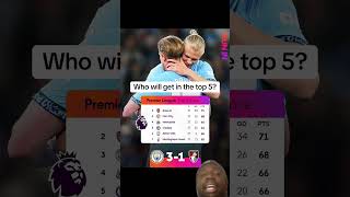 Who will GET Top 5? #mancity #arsenal #newcastle #chelsea #premierleague #football #astonvilla #mcfc