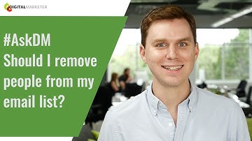 #AskDM - Should I remove people from my email list