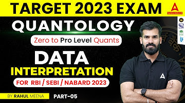 Data Interpretation Question | RBI / SEBI / NABARD 2023 | Quant by Rahul Meena #5