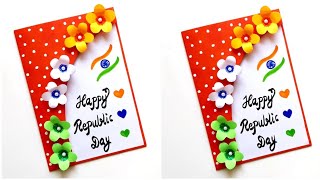 DIY Handmade Happy Republic Day Greeting Card making idea 2023 / How to make greeting card / 26 jan screenshot 3
