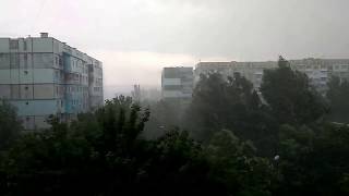 Ploaie torențială și furtună la Bălți (29.06.2017)