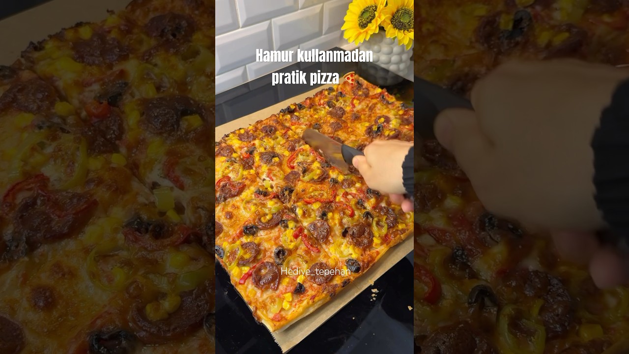 Hamur açmadan en pratik pizza Hamur açmadan en pratik pizza