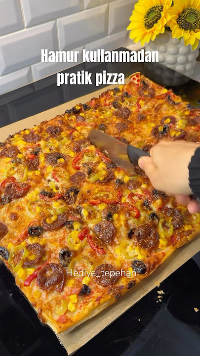 Hamur açmadan en pratik pizza