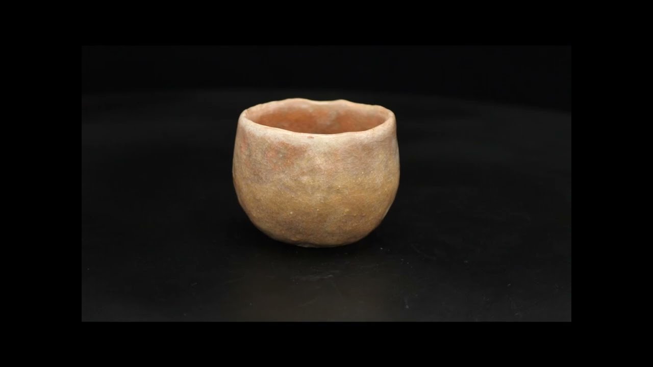 杉本玄覚貞光 赤楽ぐい吞 GA 13 SUGIMOTO Genkaku Sadamitsu Red raku